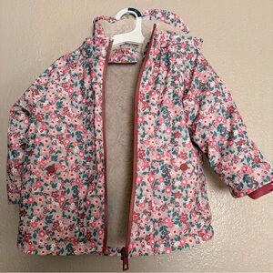 Zara Floral Kids rain jacket